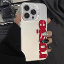 Case Prata Minimalista ROSIE para iPhone