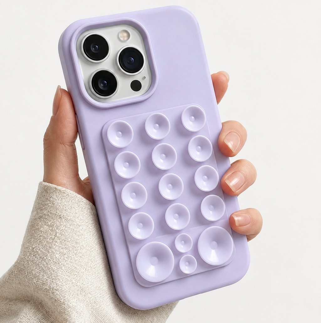 Cases Minimalista com Ventosas para iPhone
