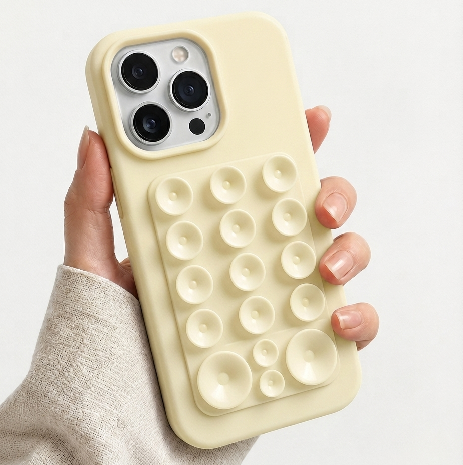 Cases Minimalista com Ventosas para iPhone