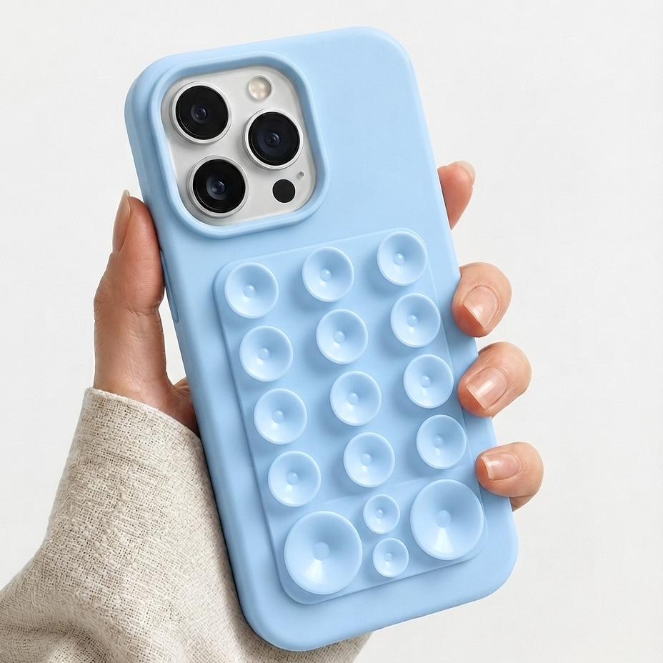 Cases Minimalista com Ventosas para iPhone