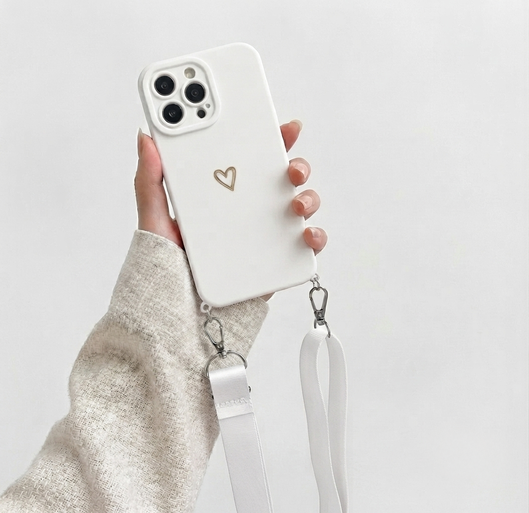 Case Coração com Alça para iPhone