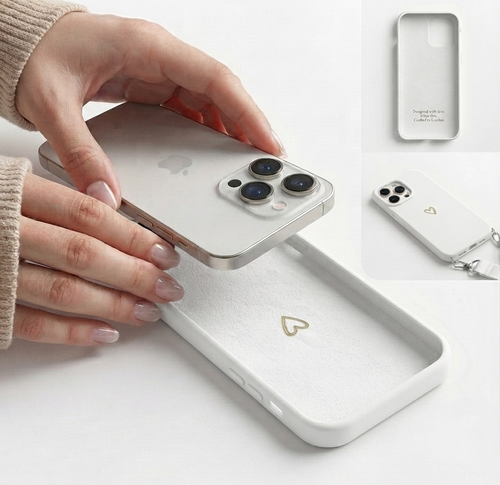 Case Coração com Alça para iPhone