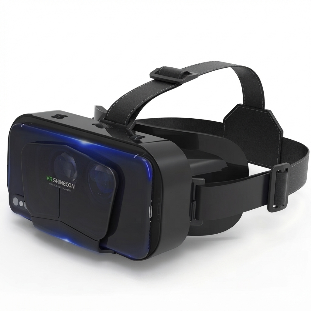Óculos de Realidade Virtual 3D VR Smart para iPhone e Android com Lentes HD Ajustáveis