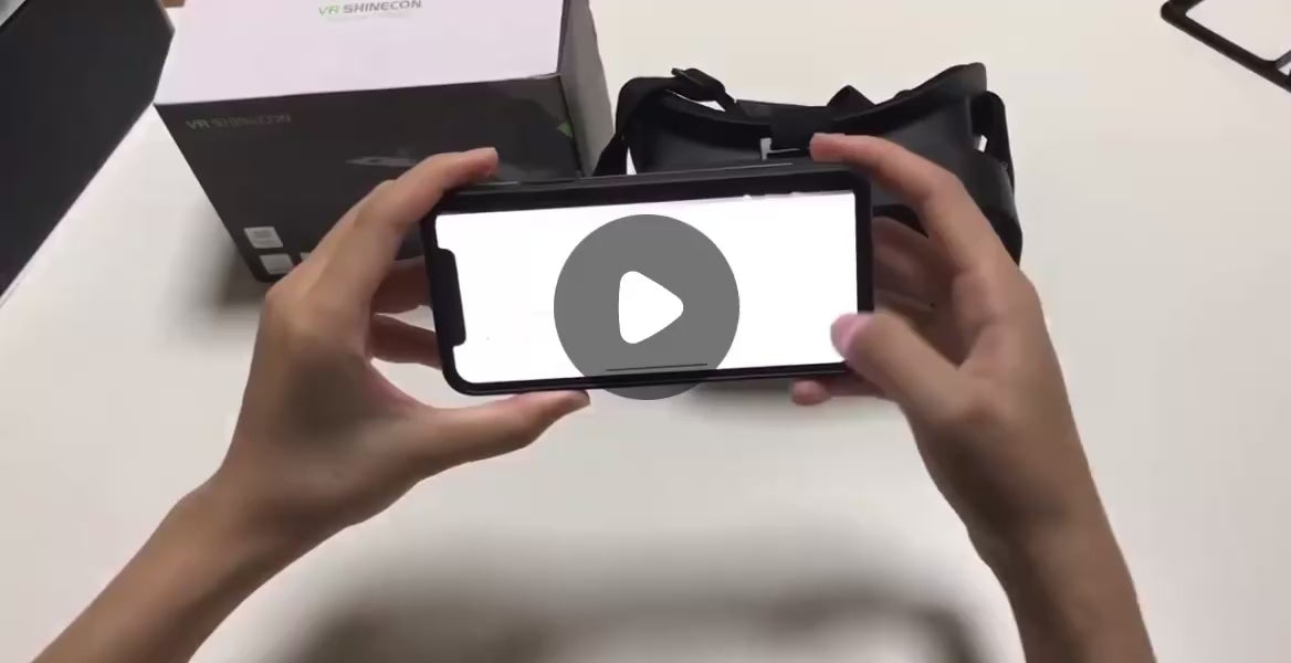 Óculos de Realidade Virtual 3D VR Smart para iPhone e Android com Lentes HD Ajustáveis